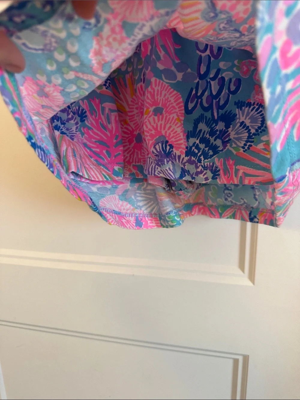 Lilly Pulitzer Girls' Floral Print Dress in Pink, Blue & Green